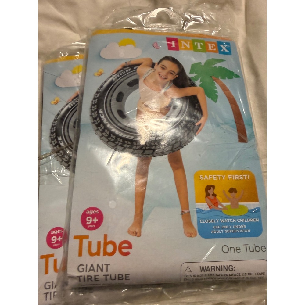 Intex Giant Tire Tube Inflatable Pool Float Swim Ring Ages 9+ 59252EP New